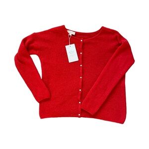 NWT Sezane Red Gaspard Cardigan Size Medium